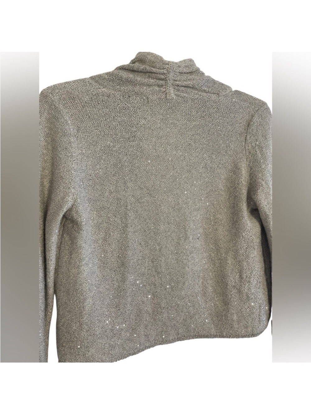 Anthropologie Knitted & Knotted
Gray Sparkle Open Front Cardigan Size Medium - Picture 7 of 11